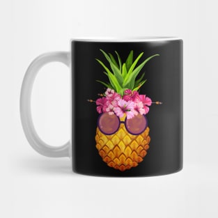 Pineapple Sunglasses Hawaiian Aloha Beach Painting Mug